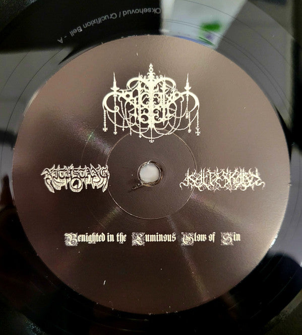 Crucifixion Bell, Øksehovud : Benighted In The Luminous Glow Of Sin (LP)