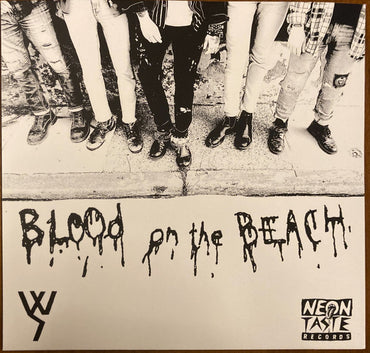 White Stains (5) : Blood On The Beach (7", Red)
