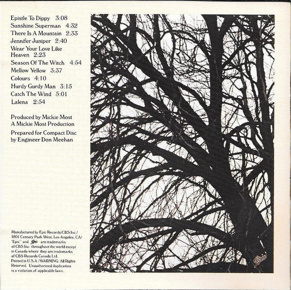 Donovan : Donovan's Greatest Hits (CD, Comp, RE)