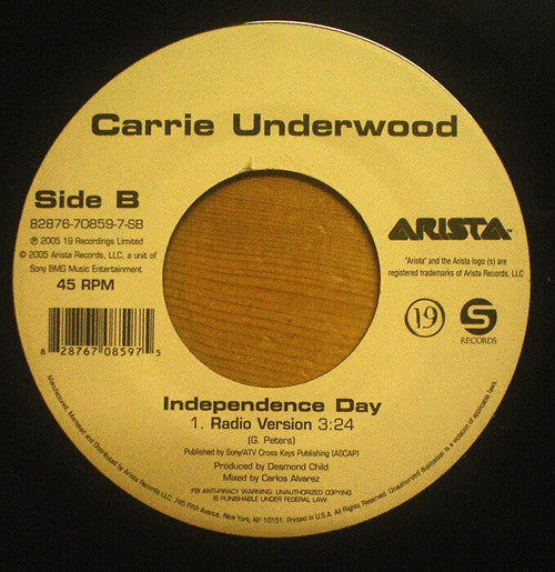 Carrie Underwood : Inside Your Heaven (7")