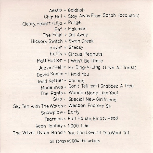 Various : Sounds Around Burlington - A Low-Fi Burlington, VT Compilation (CD, Comp)