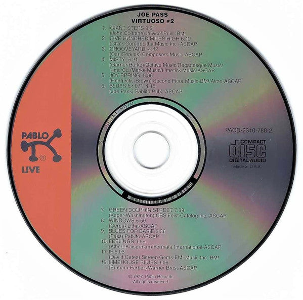 Joe Pass : Virtuoso #2 (CD, Album, RE, RM)