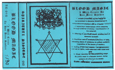 Blood Magic : I Will Create As Has Been Spoken (Cass, S/Sided, Ltd, Num, RE)