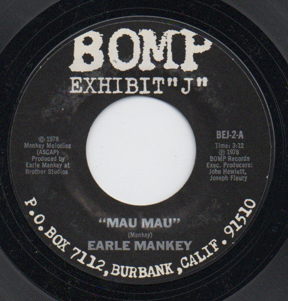 Earle Mankey : Mau Mau (7", Single)