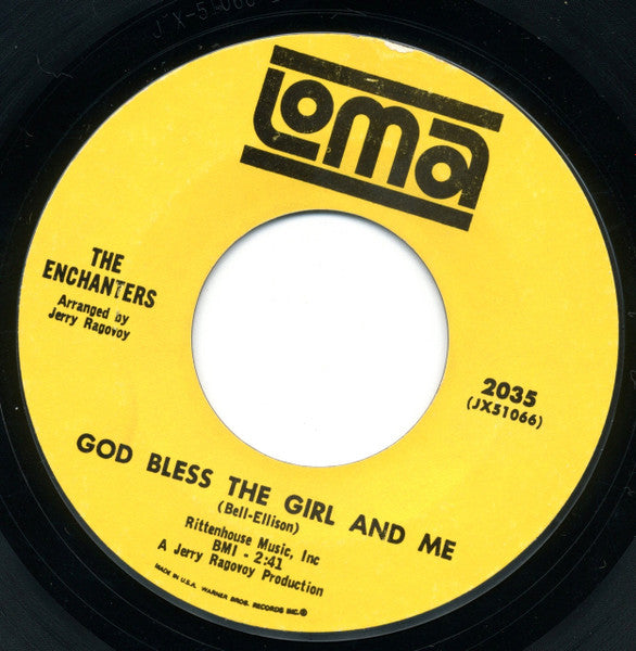 The Enchanters (5) : You Were Meant To Be My Baby (7", Single, Styrene)
