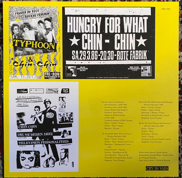 Chin-Chin : Cry In Vain (LP, Comp)