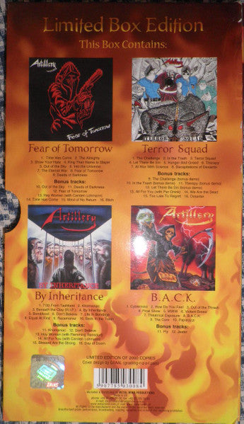Artillery (2) : Through The Years (CD, Album, RE, RM + CD, Album, RE, RM + CD, Album,)