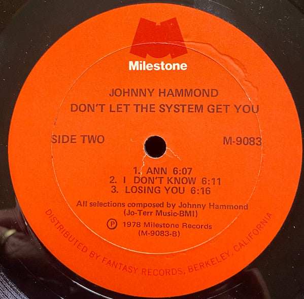 Johnny Hammond : Don't Let The System Get You (LP, Album)