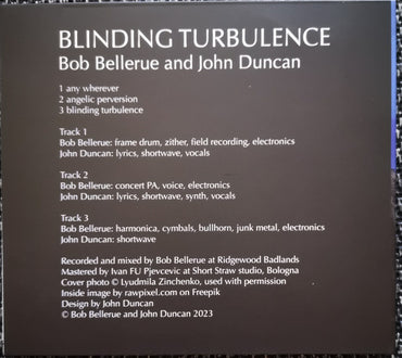 Bob Bellerue And John Duncan : Blinding Turbulence (CD, Album)