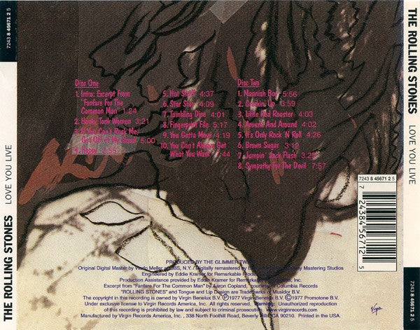 The Rolling Stones : Love You Live (2xCD, Album, RE, RM)