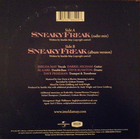 Imelda May : Sneaky Freak (7", Single)