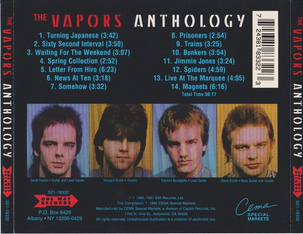 The Vapors : Anthology (CD, Comp, RE)