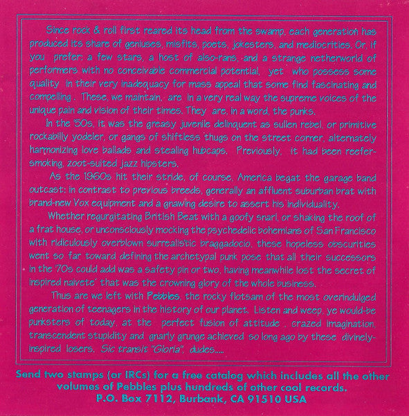 Various : Pebbles Vol. 2 (CD, Comp, RE, RM, Unofficial)