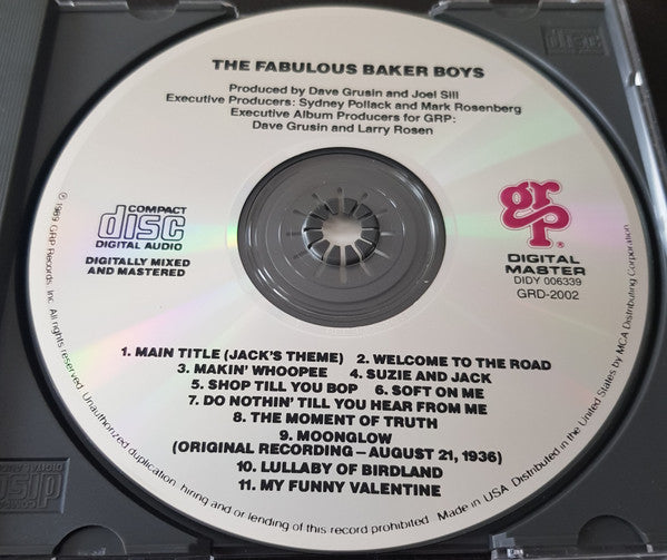 Dave Grusin : The Fabulous Baker Boys (Original Motion Picture Soundtrack) (CD, Album)