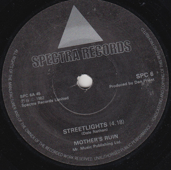 Mother's Ruin (2) : Streetlights (7", Single)