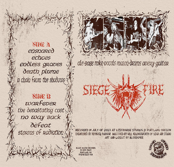 Siege Fire : The Devastating Cost (LP)