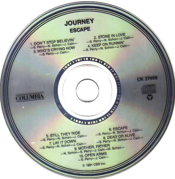Journey : Escape (CD, Album, RE)