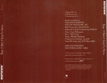 Boyz II Men : A Song For Mama (CD, Single)