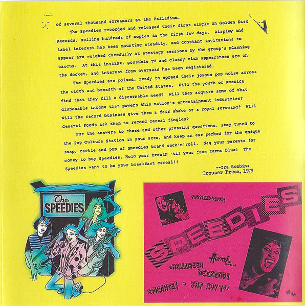 The Speedies : Speedy Delivery (CD, Comp)
