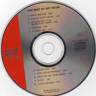 Art Tatum : The Best Of Art Tatum (CD, Comp)