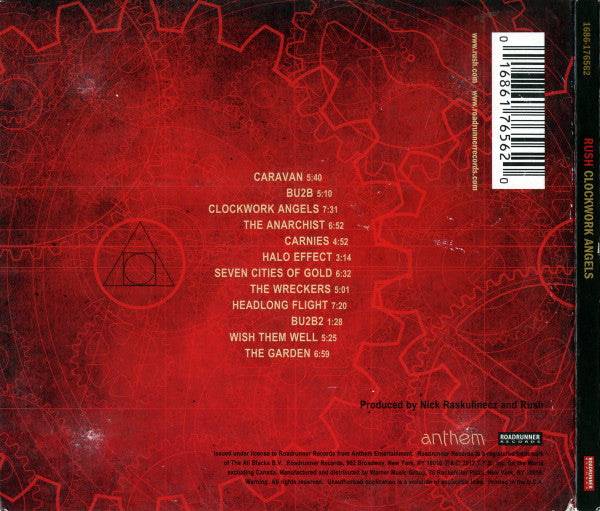 Rush : Clockwork Angels (CD, Album, Dig)