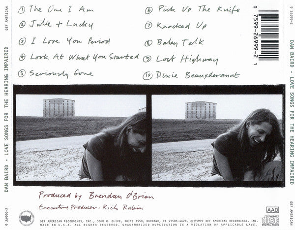 Dan Baird : Love Songs For The Hearing Impaired (CD, Album)