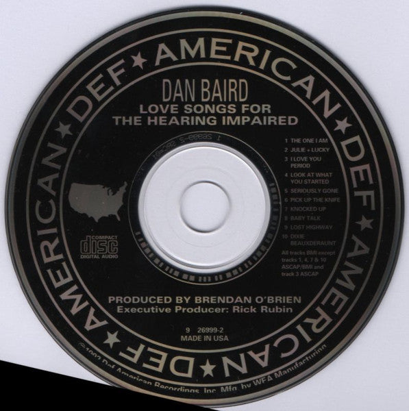 Dan Baird : Love Songs For The Hearing Impaired (CD, Album)