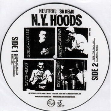 The N.Y. Hoods : Neutral '86 Demo (7", EP, Ltd, Pic)