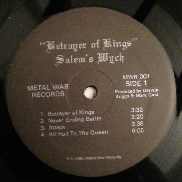 Salem's Wych : Betrayer Of Kings (LP, Album)