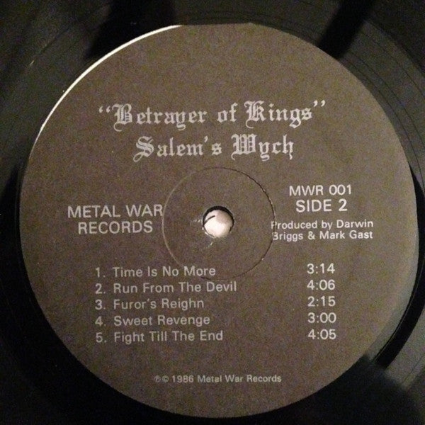Salem's Wych : Betrayer Of Kings (LP, Album)