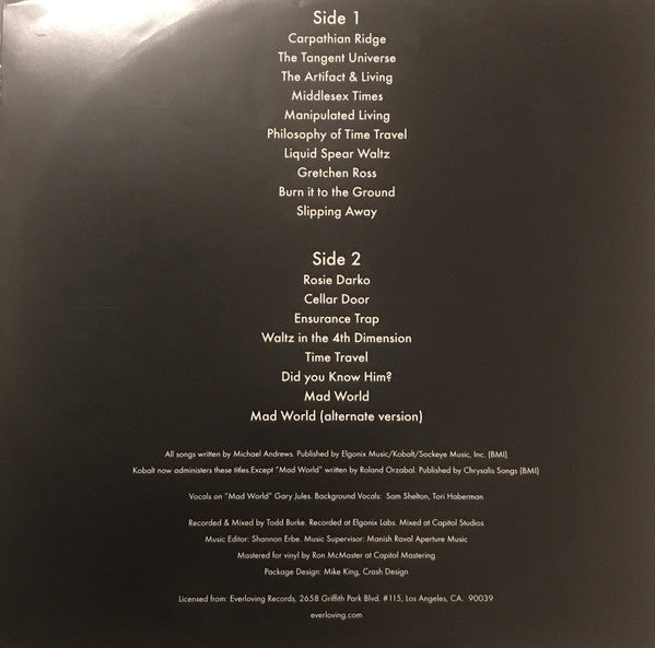 Michael Andrews : Donnie Darko (LP, Ltd, Blu)