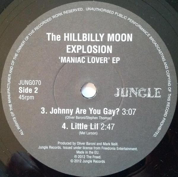 The Hillbilly Moon Explosion : Maniac Lover (7", EP)