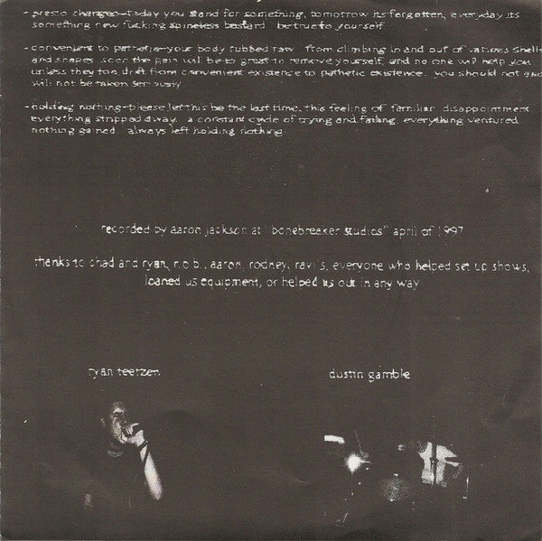 Burned Up Bled Dry : Kill The Body...Kill The Soul... (7", EP)