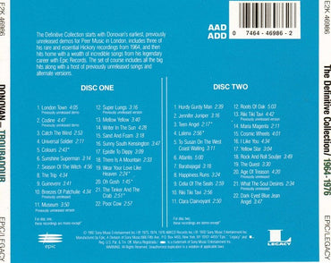 Donovan : Troubadour (The Definitive Collection 1964-1976) (2xCD, Comp)
