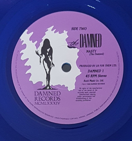 The Damned : Thanks For The Night (7", Ltd, Blu)