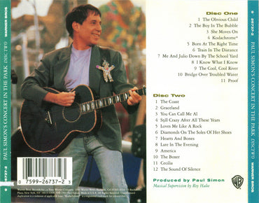 Paul Simon : Paul Simon's Concert In The Park (2xCD, Album)