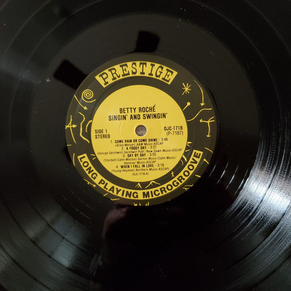 Betty Roché : Singin' & Swingin' (LP, Album, Ltd, RE, RM)