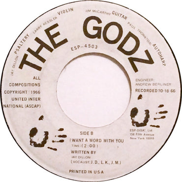 The Godz : Lay In The Sun / I Want A Word With You (7", Mono)