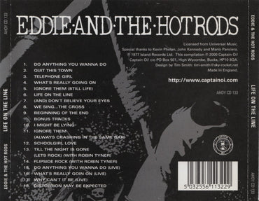Eddie And The Hot Rods : Life On The Line (CD, Album, M/Print, RE)