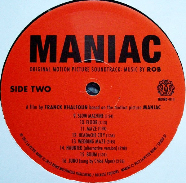 Rob : Maniac (Original Motion Picture Soundtrack) (LP, Ltd, RM)
