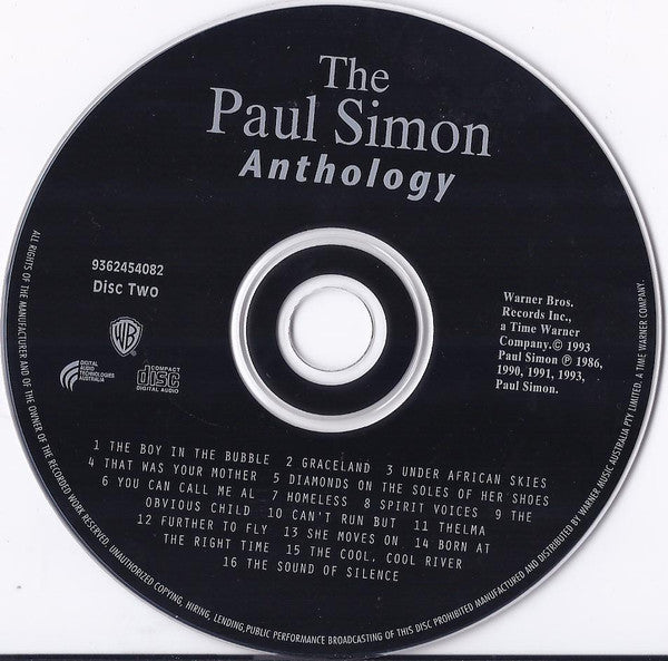 Paul Simon : The Paul Simon Anthology (2xCD, Comp, RP)