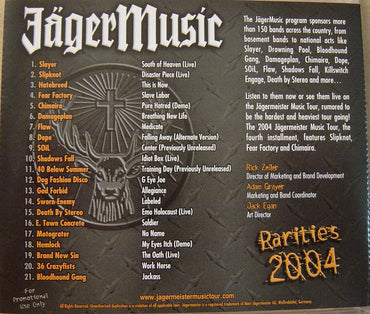 Various : JägerMusic Rarities 2004 (CD, Comp, Promo)