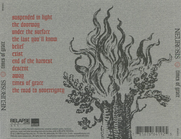 Neurosis : Times Of Grace (CD, Album, RP)