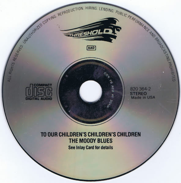 The Moody Blues : To Our Children's Children's Children (CD, Album, RE)