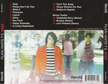 Plain White T's : Stop (CD, Album, RE)