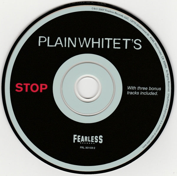 Plain White T's : Stop (CD, Album, RE)