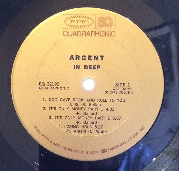 Argent : In Deep (LP, Album, Quad)