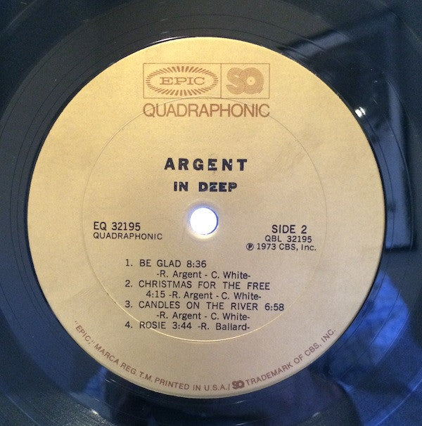 Argent : In Deep (LP, Album, Quad)