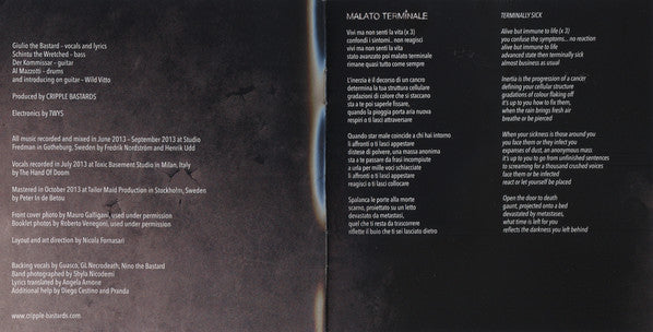 Cripple Bastards : Nero In Metastasi (CD, Album)