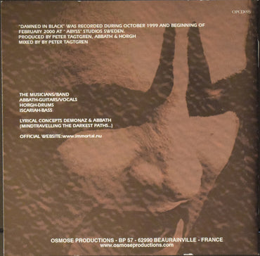 Immortal : Damned In Black (CD, Album, RE)